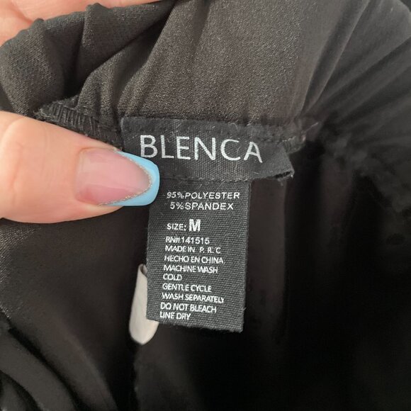 Junior's Medium Blenca Black Wide Leg Dress Pants - Picture 2 of 8